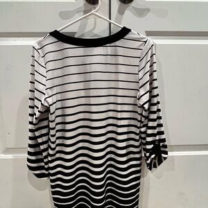 Black and White Striped Top